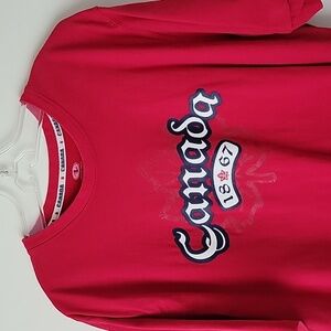 Athletic Works Women's Canada Day Red Short Sleeve T-Shirt- Size L